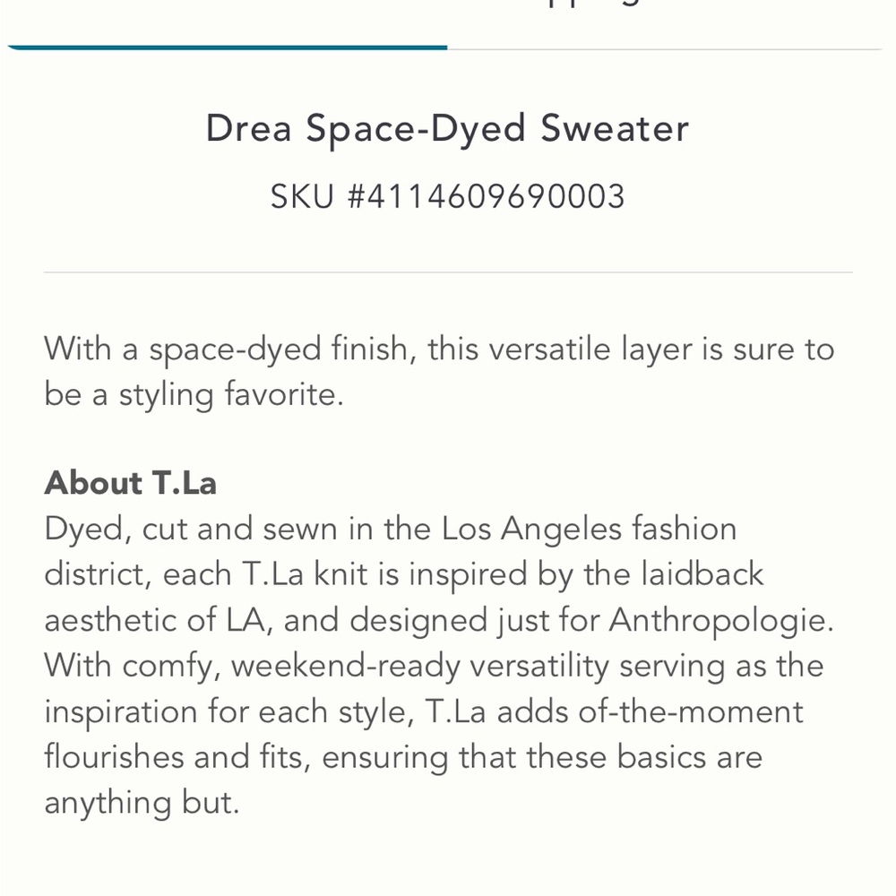 ✨ Anthropologie Drea Space-Dyed Sweater Sz S - Picture 6 of 7